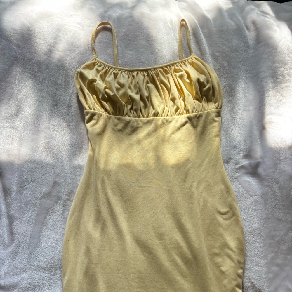 Elegant Yellow Chemise for Women